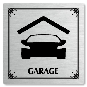 Garage, 148x148mm, stříbrná, Nebraska